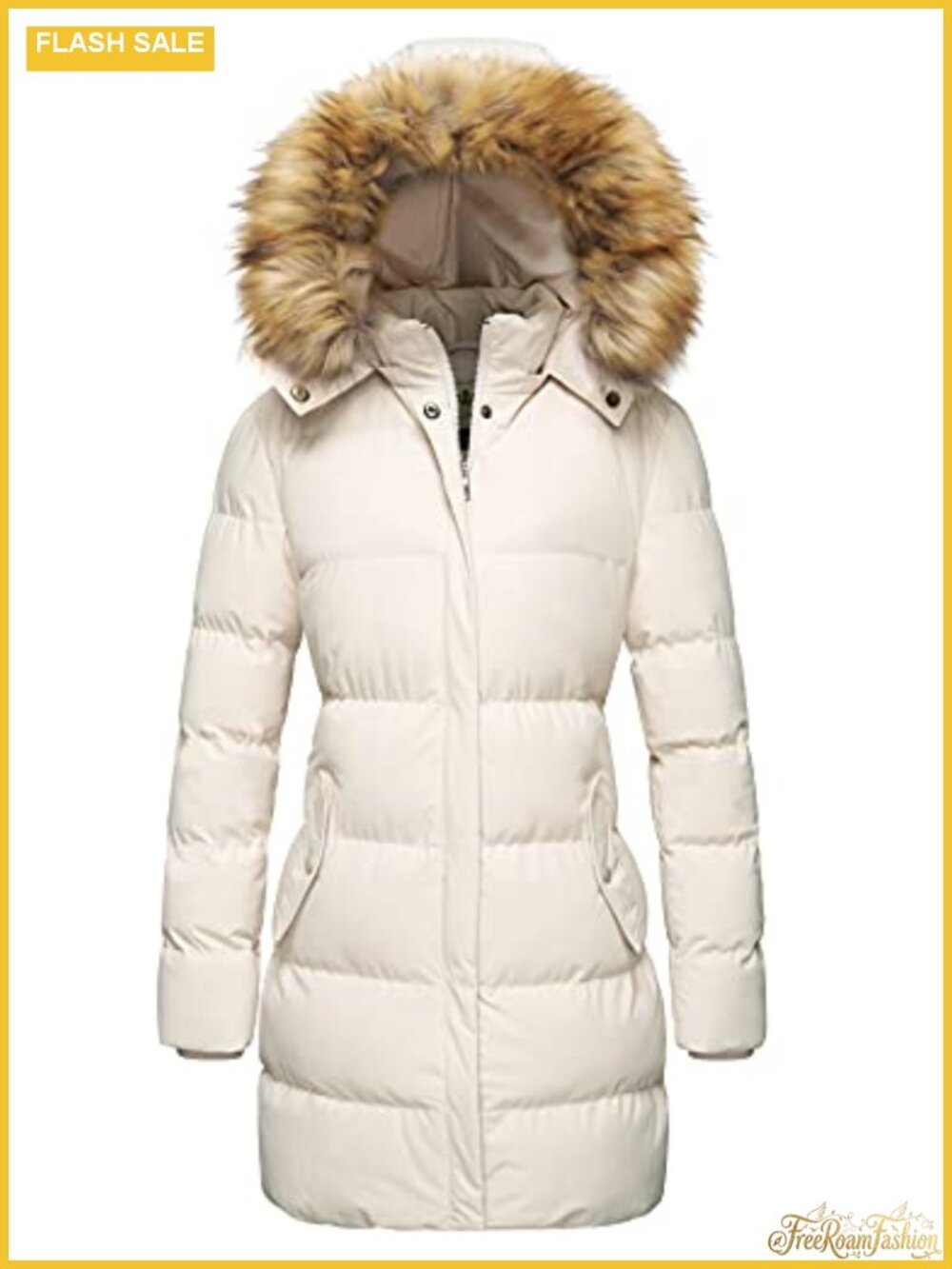 WenVen Women's Winter Thickened Long Puffer Coat Warm Parka Jacket